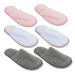 Beaupretty Home Slippers 3 Pairs slippers Hotel Guest Shoes Pulled cloth indoor Slippers Indoor