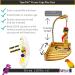 Birds LOVE TigerTail Tabletop Play Gym for Small Corner Cage - Free Parrot Toy Included! - Buy Online on GoSupps.com