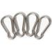 Set of 4 1/4 Inch Stainless Steel 316 Spring Snap Hook Carabiner - XYZ Boat Supplies - Buy Online on GoSupps.com