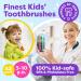 Trueocity Kids Toothbrush 2 Pack - Soft Contoured Bristles - Child Sized - Suction Cup for Fun Storage - Girl & Boy Set - Multi-color (2-Pack) - Buy Online on GoSupps.com