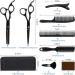 DigHealth Hair Cutting Scissors Set - 12 Pcs Professional Hairdressing Shears Kit with Thinning/Texturing Scissors, Cape, Comb, and Clips - Barber Haircut Scissor Kit for Men Women Kids - Buy Online on GoSupps.com