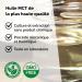 Huile MCT Pure C8 C10 100% Pure par Distillation | Nutribe Laboratoire en France | Concentration Bien- tre c r bral Pr vention du D clin cognitif Soutien du M tabolisme 500 ml (Lot de 1) - Buy Online on GoSupps.com