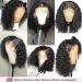 Legendhair 12 Inch Curly Bob Wigs | HD Transparent Lace Front Human Hair Wigs | Pre Plucked with Baby Hair | Natural Hairline | 150% Density | For Black Women - Buy Online on GoSupps.com