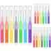 20 pieces interdental brushes toothed dental tooth dental toothbrush Different colors and sizes braces brush mouth hygiene dental tooth cleaner tooth cleaning tools