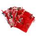 PLAFOPE 36pcs Christmas Cheesy Bag Clear Bags The Xmas Favor Bag Wrapping Bags Jewelry Elk 10X15CM As Shown