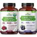 Zazzee Herbal B Pressure Support Bundle | 50:1 Grape Seed Extract Capsules Plus 20:1 Organic Beet Root Capsules | Non-GMO Vegan & ISO Lab Tested (180 Servings Each)