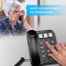 Ornin S016 Big Button Corded Telephone - Senior-Friendly with Speaker - Hearing Aid Compatible - Black - Buy Online on GoSupps.com