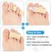 Sumiwish Toe Straightener Bandages - 10 Pack Toe Wraps for Overlapping Toes - Splints for Broken, Crooked, Claw, Bent Toes - Brace Cushioned for Men and Women - Beige Free Size - Buy Online on GoSupps.com