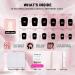 Buy Short Square Press on Nails - Handmade Gel Fake Nails Kit | 24 Pcs Reusable Glossy Apricot Peach Color - 12 Sizes Available for Fast International Shipping - Buy Online on GoSupps.com