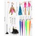 Leazzle Cat Toys - 16-Piece Interactive Set with Springs Bells & Angel Toys for Engaging Playtime - Buy Online on GoSupps.com