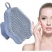 Silicone Face Brush - Silicone Face Scrubber Exfoliator with Handle Facial Cleansing Brush Face Wash Brush Face Exfoliator Brush Silicone Face Scrub for Sensitive Skin Jimii Gray - Buy Online on GoSupps.com