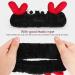 Beaupretty Women Spa Headband Set - Cute Cartoon Crab Design - Coral Fleece Headwrap in Black Red - Perfect for Makeup and Face Washing - Buy Online on GoSupps.com