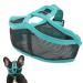 Muzzle French bulldog muzzle for dogs dog muzzle with short snout mesh adjustable muzzle French bulldog for anti-biting anti-bell licks for French (XL)