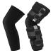 2 Pieces Knee Brace Undersleeve Closed Patella Protection Outdoor Sports Compression Long Knee Sleeve Knee Non Slip Comfortable Flexible Support for Running Basketball Black