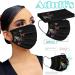 Zewuai 10-100PC Adult Women Butterfly Print Black Disposable Face_Mask 3Ply Non-Woven Breathable Face Bandana- Made in US. B-10pc - Buy Online on GoSupps.com