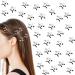 25 Pieces Star Hair Clips 2000s Y2K Accessories Silver Hair Barrettes Non-Slip Star Snap Hair Pins for Girls Women