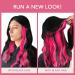 Shop Hot Pink Tape Extensions - 10pcs Real Hair 55cm 30g Invisible Tape In Extensions for Girls - Buy Online on GoSupps.com