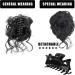 Long beard ball head wig bun grab clip Fluffy natural scrunchie bridal cocktail hairpin Messy Hair Bun Extensions Curly Wavy Hair Scrunchies claw Clip Messy Bun Hairpiece (Brownish black) - Buy Online on GoSupps.com