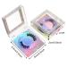 12 Pieces 3D False Eyelashes Packaging Boxes - Rhinestones Square Lash Cases | Glitter Paper & Clear Tray for Eyelash Care - Holographic Design - Buy Online on GoSupps.com
