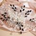 BERYUAN Bride Black Crystal Rhinestone Pearls Wedding Hair Comb Teardrop Crystal Rhinestone Hair Comb Pealrs Rhinestone Bride Headpiece Weddding Hair Accessories for Wedding Girls (black) - Buy Online on GoSupps.com