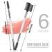 Professional Eyebrow Brush and Comb Set - 2 Pieces for Precise Application | Thin Angled Eyebrow & Eyeliner Brushes - Perfect for Flawless Brows (White) - Buy Online on GoSupps.com