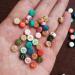 Amaney 1000pcs 4x7mm Round Colorful Acrylic Letter Beads with Gold Alphabet for Jewelry Making - Buy Online on GoSupps.com