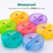 Sukuos Weekly Pill Organizer 2-Pack | 7 Day Medication Management for Vitamins & Supplements | Travel-Friendly Large Pill Box in Black & Clear - Buy Online on GoSupps.com