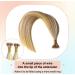 KOCONI Nano Ring Real Human Hair Extensions 18 Inch #18/613 Ash Blonde Mix Bleach Blonde | Remy Nano Tip Hair Extension 50g - Buy Online on GoSupps.com