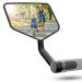 Reezer bicycle mirror on the left with extra large mirror area - 360 adjustable bicycle mirror for e -bike & e -scooter handlebar - rear view mirror compatible with all models - e -bikes accessories - left
