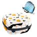 Guantierendiy Halloween Pumpkin Plaid Sanitary Napkin Storage Bag Large Capacity Menstrual Cup Pouch Girls Travel Portable Small Makeup Sanitary Pads Organizer Color 14