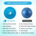 Serenilite Hand Trainer Therapy Stress Balls | Squishy Grip Strengthening Balls for Stress Relief | Black Blue Gray - Perfect for Adults - Buy Online on GoSupps.com