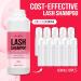 Lash Shampoo Bulk 600ml - Oil Free Eyelash Extension Cleanser | Gentle Foaming Formula for Salon & Home Care | Buy Rose Scented Shampoo Online - Buy Online on GoSupps.com