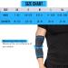 360 Relief Compression Elbow Brace Sleeve for Men and Women | Joint Pain Relief Tendonitis Support | Large Blue with Mesh Laundry Bag - Buy Online on GoSupps.com