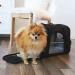 Airline Approved Pet Carrier - Soft-Sided for Small-Medium Cats and Dogs - On-Board Under Seat Travel Bag with Fleece Bed - Large Onyx Black - Buy Online on GoSupps.com