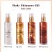 MAEPEOR Shimmer Body Oil - Moisturizing Light Shimmer Glow Illuminator - Bronze Gold - 1.05 Fl Oz - Buy Online on GoSupps.com