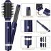 Blow Dryer Brush 6 in 1 Set - Ionic Hair Dryer Curling Wand & Straightener - Fast Drying Thermal Brush (Blue) - International Shipping Available - Buy Online on GoSupps.com