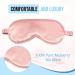 Le Luxe Silk Sleep Mask - 100% Real Natural Pure Silk Eye Cover - Anti Aging Skin Care - Ultra Soft & Light - Pink - Buy Online on GoSupps.com
