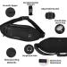 TOJNMAKE Waterproof Black Fanny Pack for Travel, Running & Workout - Unisex Waist Bag for Hiking & Fashion - AYD-Black - Buy Online on GoSupps.com