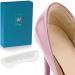SMATIS Heel Grips for High Heels  4 Pairs Heel Pads for Shoes That are Too Big Women  4D Heel Inserts for Loose Shoes  Anti Slip  Prevent Rubbing Blisters  Normal and 1/2 a Size Bigger Transparent