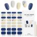 Kalolary Gel Nail Polish Strips 32PCS Nail Gel Art Sticker Waterproof Full Nail Wraps Decal Sets with Nail File and Stick for Women Girls Nail Art Decor (UV/LED Lamp Required) (E)