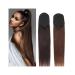 Ponytail Extensions Human Hair Ponytail Extension Drawstring Straight Ponytail Hairpiece Brazilian Remy Hair Ponytail Clip in Straight Ponytail Hair Extension for Women for Women (Color : Natural Col 16inches Natural Color