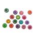 4 Packs - 64 Colorful Crystal Bindi Velvette round face jewels Tika (Round Crystal)