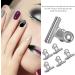 LANTRO JS Stainless Steel Nail Tip Clips 2 1.2 0.7 inches Nail Extension Quick Building Nail Tips Clip Nail Extension Clips Multifunctional Nail Art Accessories - Buy Online on GoSupps.com
