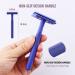 Copper Single Blade Razor - Gentle Close Shave Eco-Friendly Double Edge Safety Razor with 10 Blade Refills - Perfect for Sensitive Skin - Indigo Purple - Buy Online on GoSupps.com