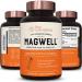 Magnesium Zinc & Vitamin D3 - Most Bioavailable Forms of Magnesium - Malate, Glycinate, Citrate - MagWell by LiveWell | Bone & Heart Health, Immune System Support - 120 Capsules 120 Count (Pack of 1)