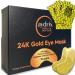 24K Gold Under Eye Mask Treatment - Corrects Puffy Eyes Dark Circles - Reduces Wrinkles Fine Lines and Hydrates Your Skin - 15 Golden Eye Mask Pairs