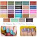 DANNEASY Solid Color Nail Polish Strips - 24 Adhesive Nail Stickers for Women with Nail File & Cuticle Stick - Buy Online on GoSupps.com