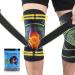 Beister 1 Pair Knee Compression Sleeves with Adjustable Straps for Men & Women Professional Knee Support Brace for Meniscus Tear Arthritis Sports Joint Pain Relief Running Basketball Green XL