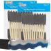 US Art Supply 2 Foam Sponge Paint Brush Set - 40 Pack, Ideal for Acrylics, Stains, Varnishes, Crafts - Lightweight & Durable Wood Handle - Buy Online on GoSupps.com