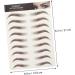 IWOWHERO 6d Eyebrows Stickers 9 sheets Tools Hairlike Shaping Sticker Transfers Lady Eyebrows Brow Imitation Eyebrow Temporary - Buy Online on GoSupps.com